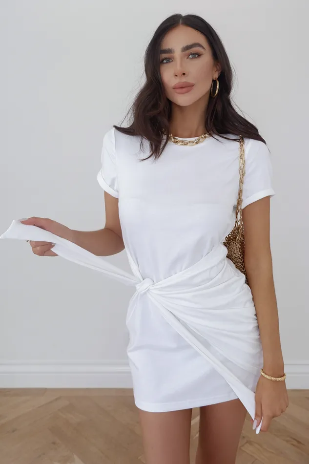 Runaway The Label Mini Shop Winnie Shirt Dress 8211 White Runaway The Label Mini Shop Winnie Shirt Dress 8211 White