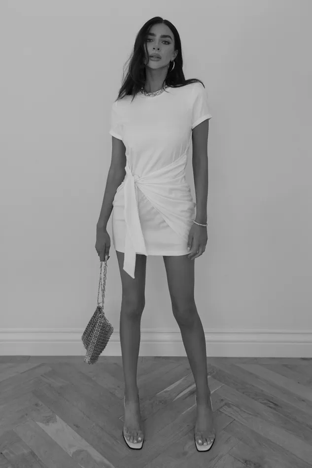 Runaway The Label Mini Shop Winnie Shirt Dress 8211 White Runaway The Label Mini Shop Winnie Shirt Dress 8211 White