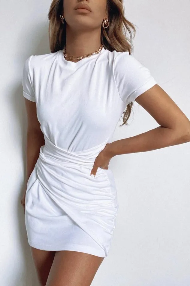 Runaway The Label Mini Shop Winnie Shirt Dress 8211 White Runaway The Label Mini Shop Winnie Shirt Dress 8211 White