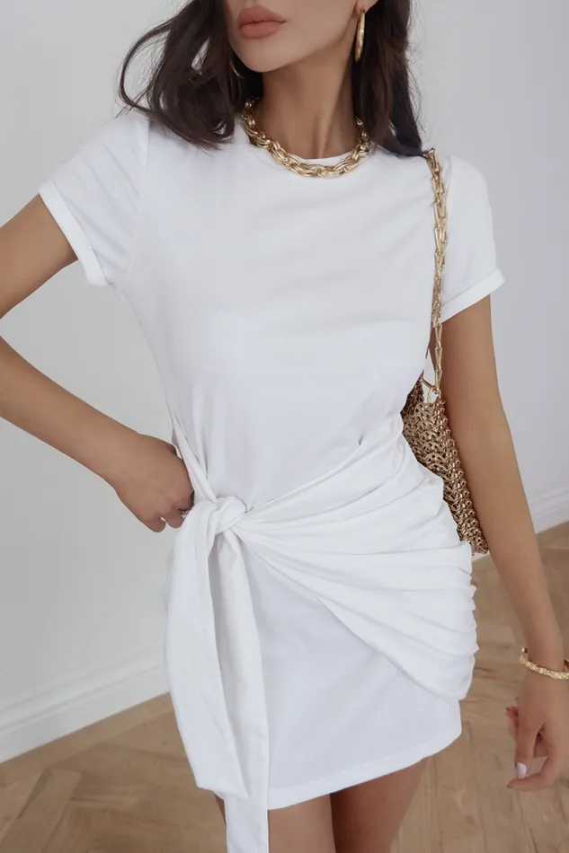 Runaway The Label Mini Shop Winnie Shirt Dress 8211 White Runaway The Label Mini Shop Winnie Shirt Dress 8211 White