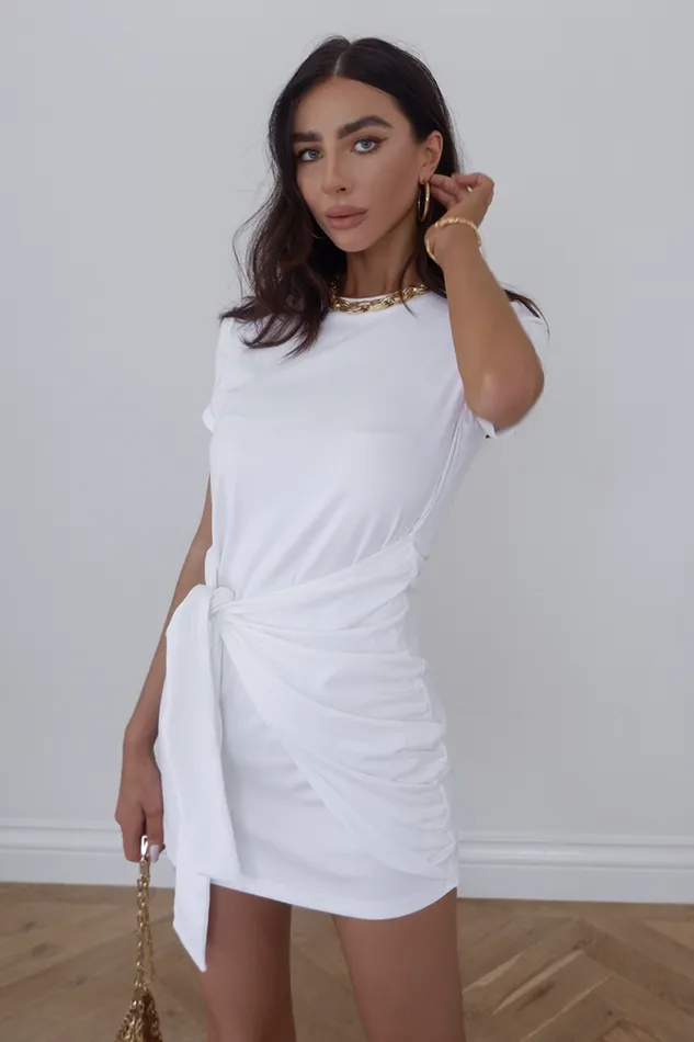 Runaway The Label Mini Shop Winnie Shirt Dress 8211 White Runaway The Label Mini Shop Winnie Shirt Dress 8211 White