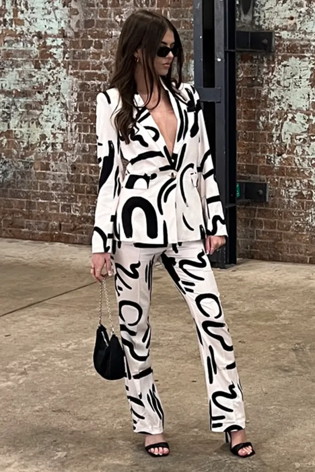 Runaway The Label Pants Shop York Suit Pant 8211 SandBlack Runaway The Label Pants Shop York Suit Pant 8211 SandBlack