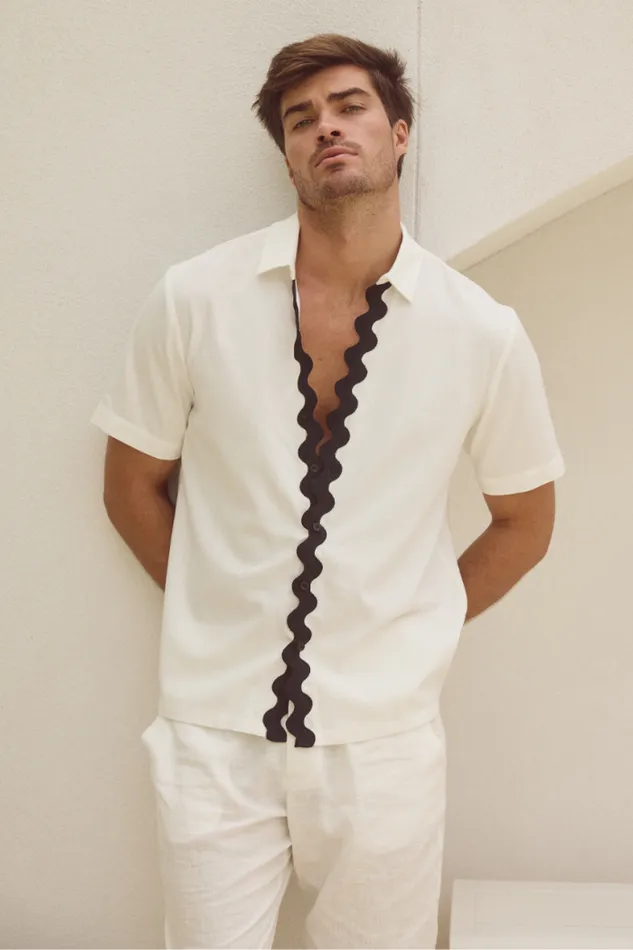 Runaway The Label Sets Menswear HARRY SHIRT 8211 WHITEBLACK