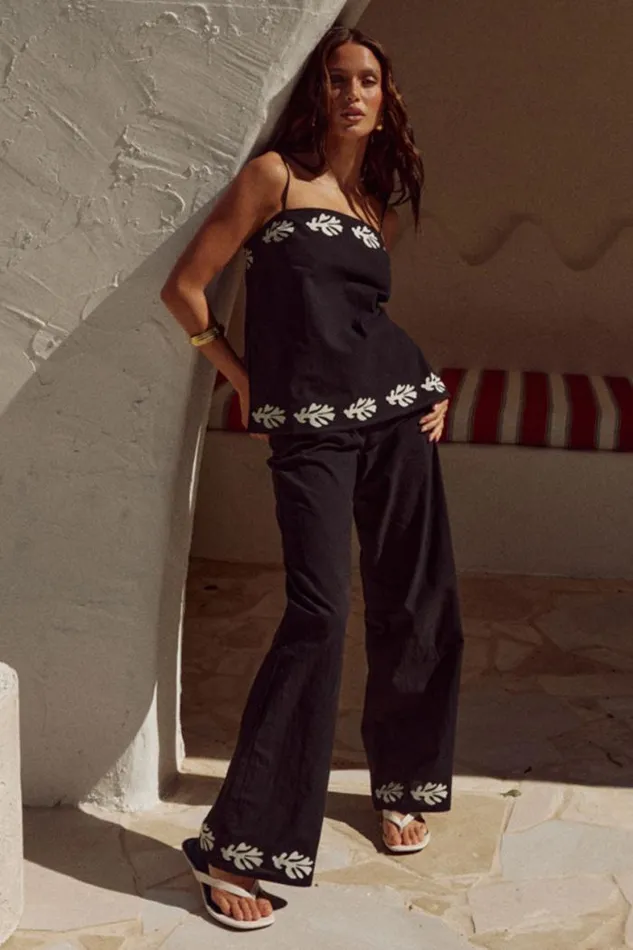 Runaway The Label Shirts and Blouses Shop AMALIA TOP 8211 BLACKSAND