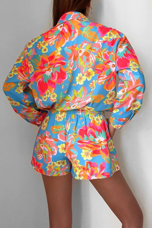 Runaway The Label Shirts and Blouses Shop Eden Shirt 8211 Blue Floral Runaway The Label Shirts and Blouses Shop Eden Shirt 8211 Blue Floral