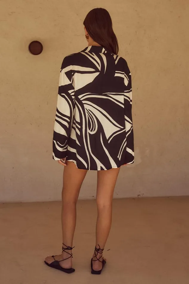 Runaway The Label Shirts and Blouses Shop SOLA SHIRT 8211 PANTINA BLACK