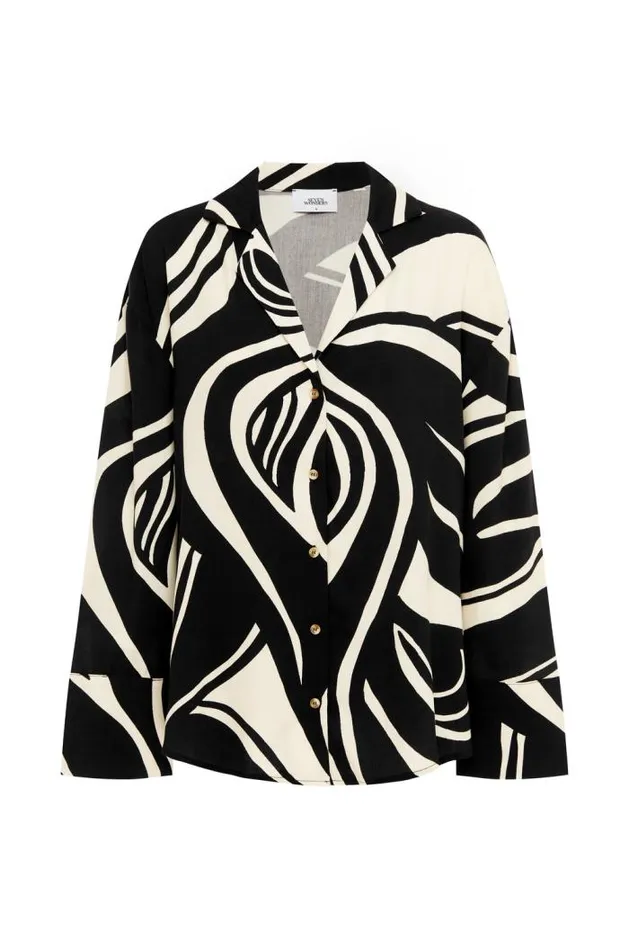 Runaway The Label Shirts and Blouses Shop SOLA SHIRT 8211 PANTINA BLACK