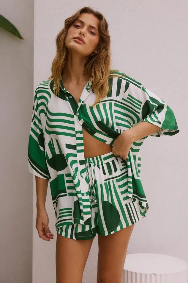 Runaway The Label Shirts and Blouses Shop VENUS SHIRT 8211 VARGO GREEN