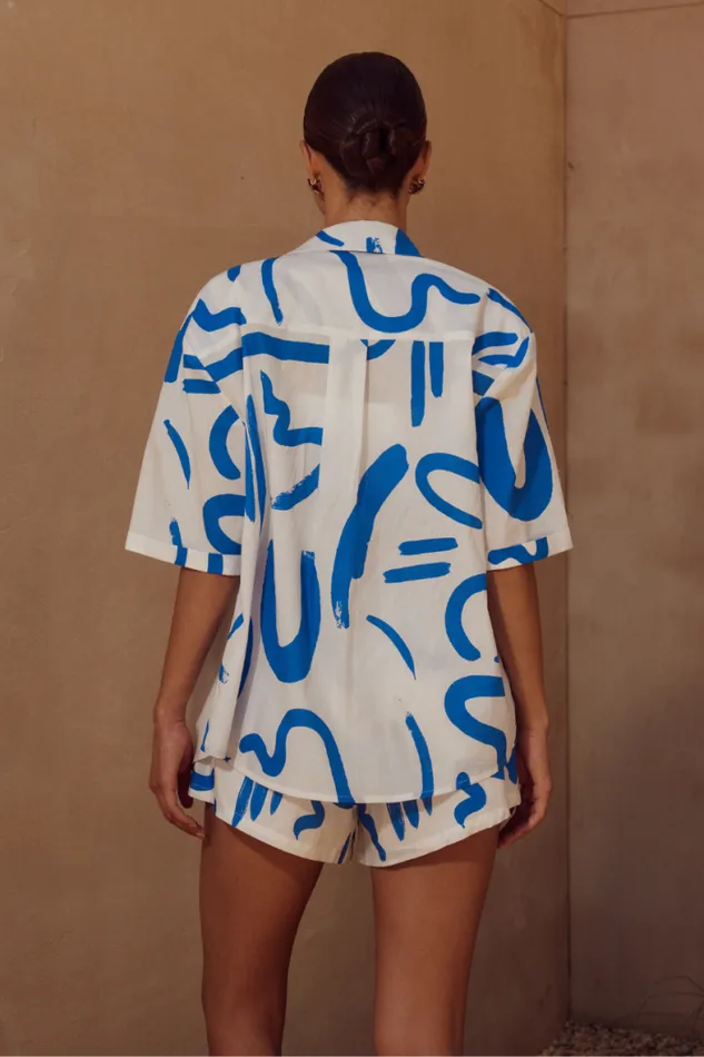Runaway The Label Shirts and Blouses Shop YORK SHIRT 8211 WHITEBLUE