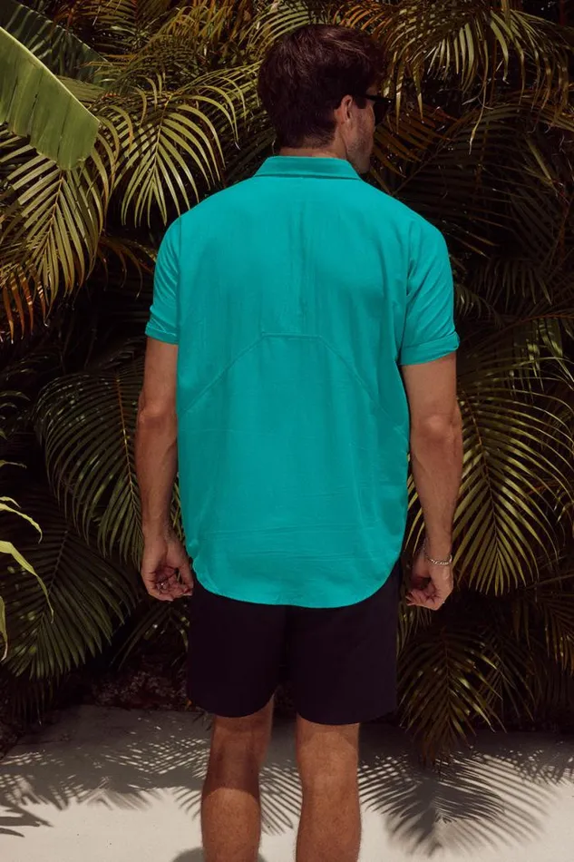 Runaway The Label Shirts Menswear IROTAS SHIRT 8211 TEAL