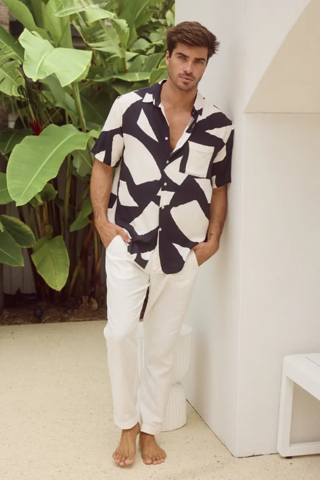 Runaway The Label Shirts Menswear LAZURE SHIRT 8211 BLACK STONE