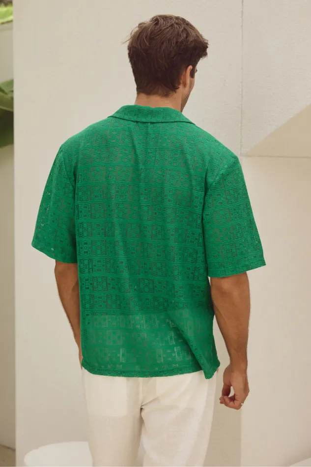Runaway The Label Shirts Menswear MATILO SHIRT 8211 GREEN