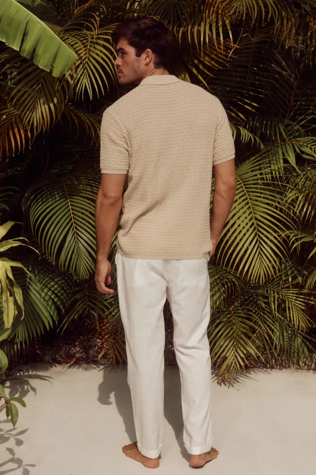 Runaway The Label Shirts Menswear PHOENIX KNIT SHIRT 8211 SAND