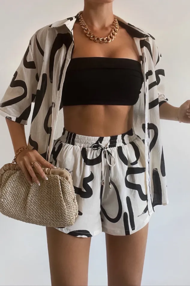 Runaway The Label Shorts Shop YORK COTTON SHORT 8211 SANDBLACK