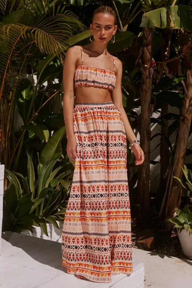Runaway The Label Skirts Shop JOVIE MAXI SKIRT 8211 PHOENIX PRINT