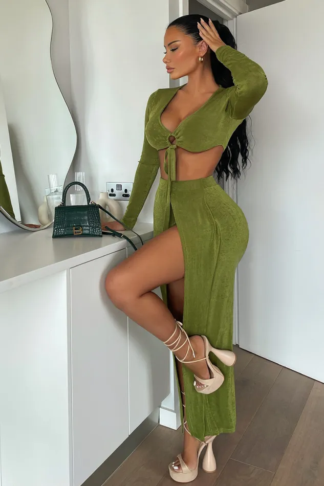 Runaway The Label Skirts Shop Meile Maxi Skirt 8211 Grass