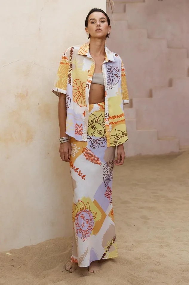Runaway The Label Skirts Shop PALAMA MAXI SKIRT 8211 PALAMA PRINT