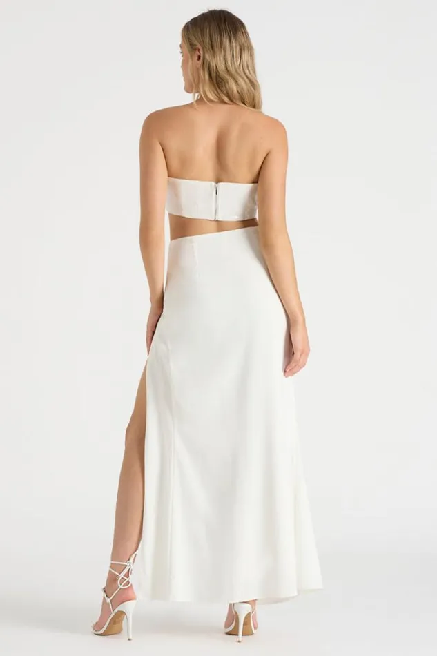 Runaway The Label Skirts Shop THE DRAPED SKIRT 8211 WHITE