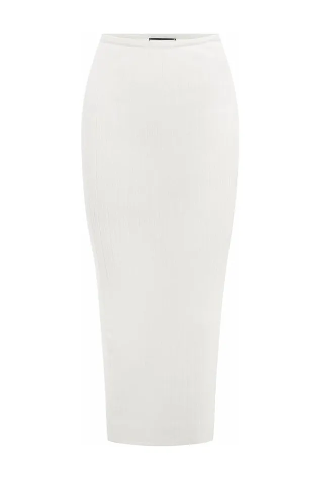 Runaway The Label Skirts Shop ZYLA MIDI SKIRT 8211 WHITE