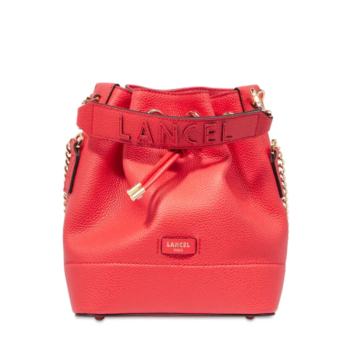 S Bucket Bag Kiss Red Women Lancel Cross Body Bags