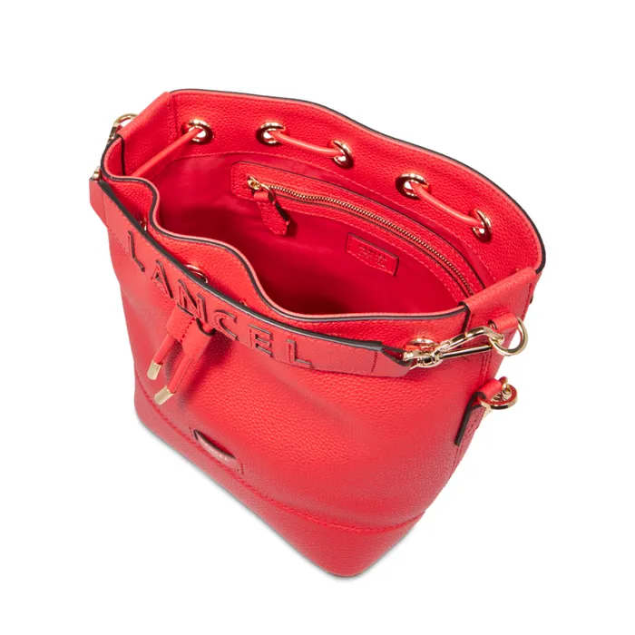 S Bucket Bag Kiss Red Women Lancel Cross Body Bags