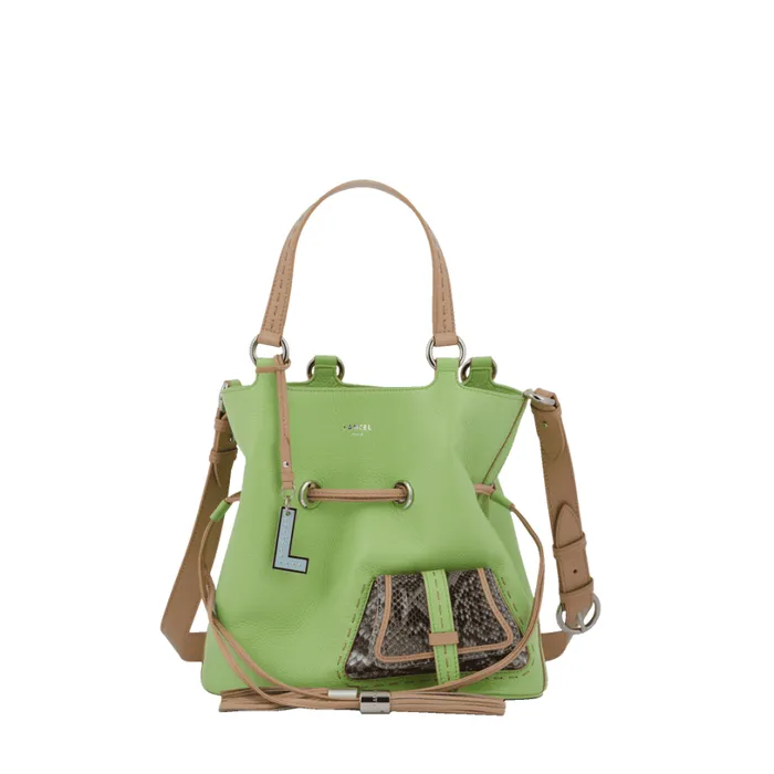 S Bucket Bag Multico Apple Green Women Lancel The Exotics