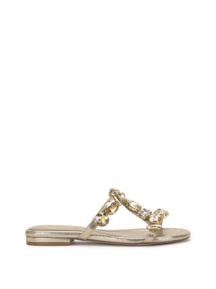 Sandals Shoes Jessica Simpson Avimma Flat Sandal In Champagne