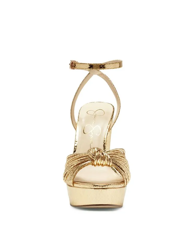 Sandals Shoes Jessica Simpson Immie Platform Sandal In Gold Snake