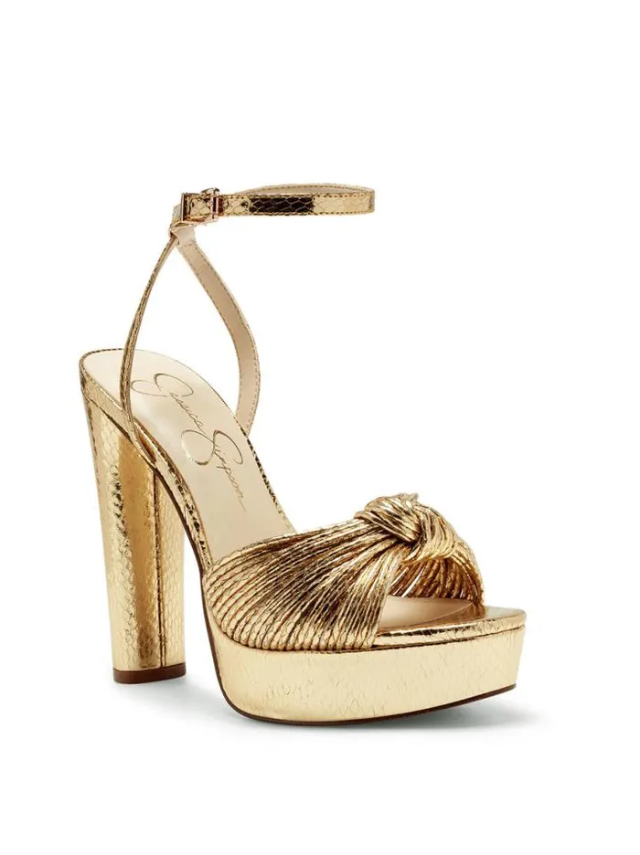 Sandals Shoes Jessica Simpson Immie Platform Sandal In Gold Snake