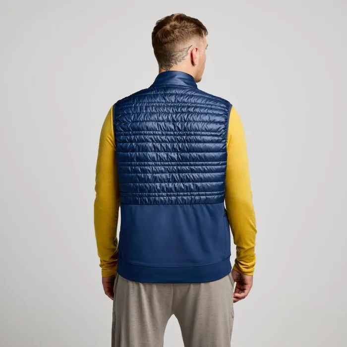 Saucony Jackets Men Hurricane Insulated Vest Navy