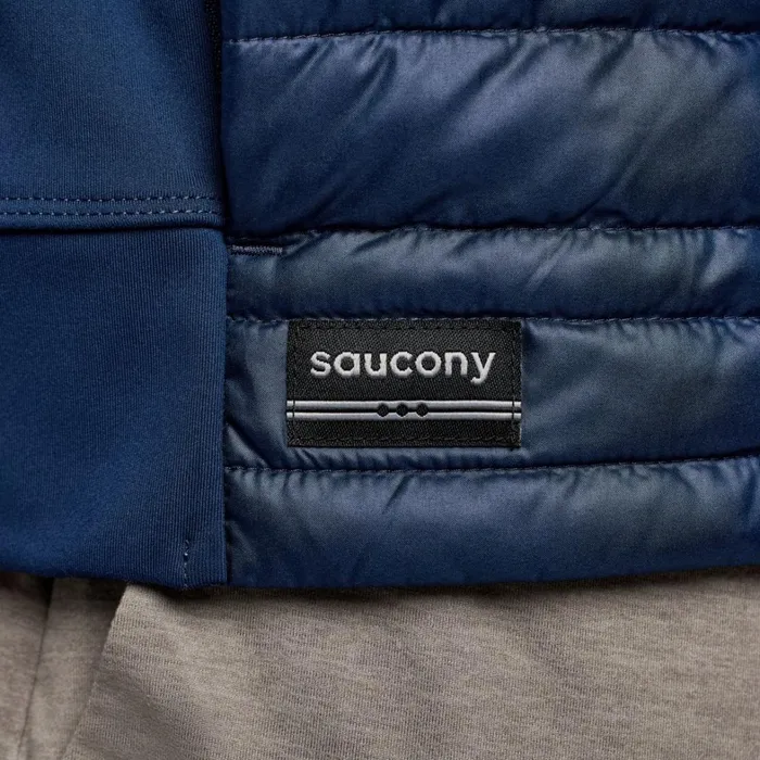 Saucony Jackets Men Hurricane Insulated Vest Navy