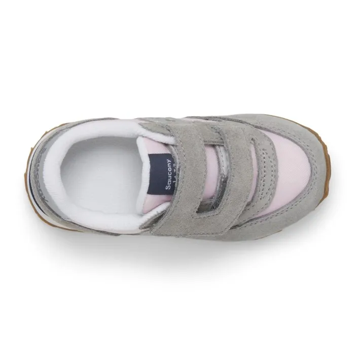 Saucony Kids Baby Jazz Hook and Loop Sneaker Blushgraysilver