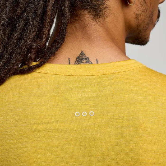 Saucony Tops Men Peregrine Merino Long Sleeve Oak Heather
