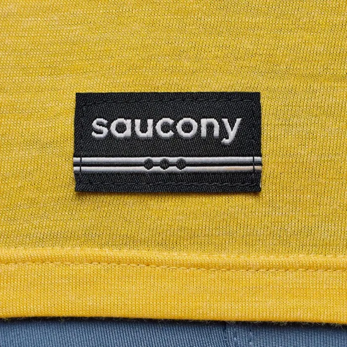 Saucony Tops Men Peregrine Merino Long Sleeve Oak Heather