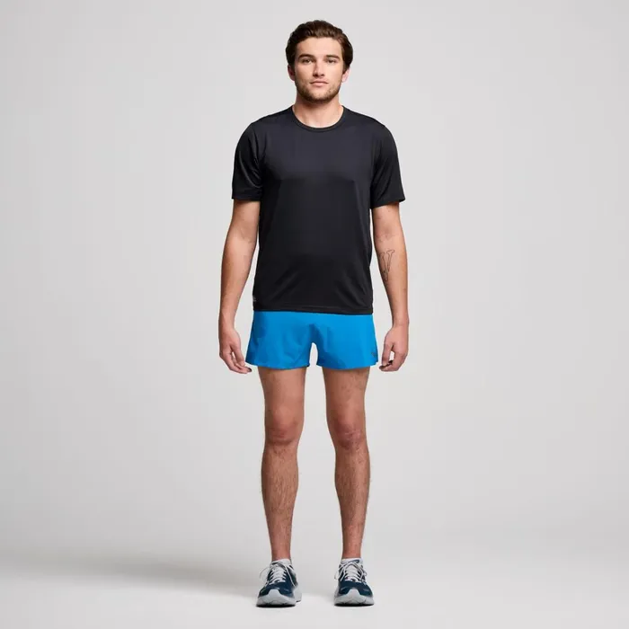 Saucony Tops Men Stopwatch Short Sleeve Black