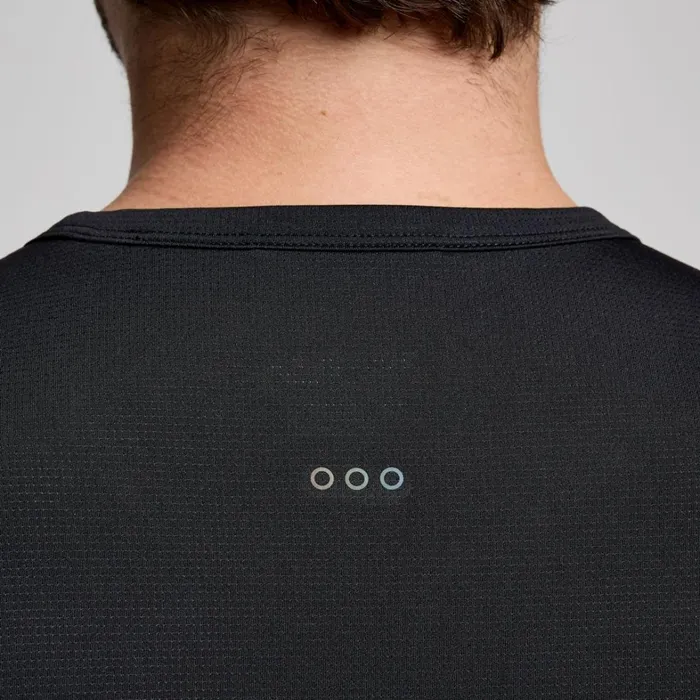 Saucony Tops Men Stopwatch Short Sleeve Black