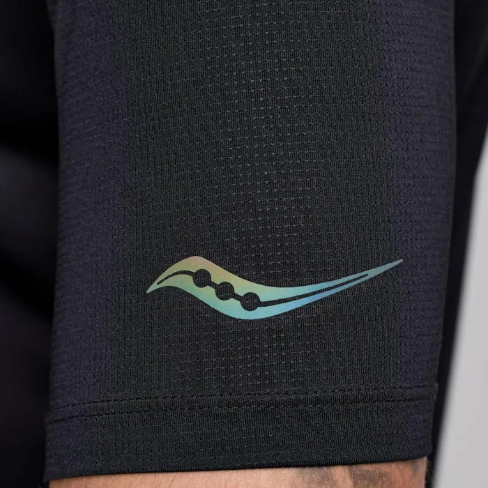 Saucony Tops Men Stopwatch Short Sleeve Black