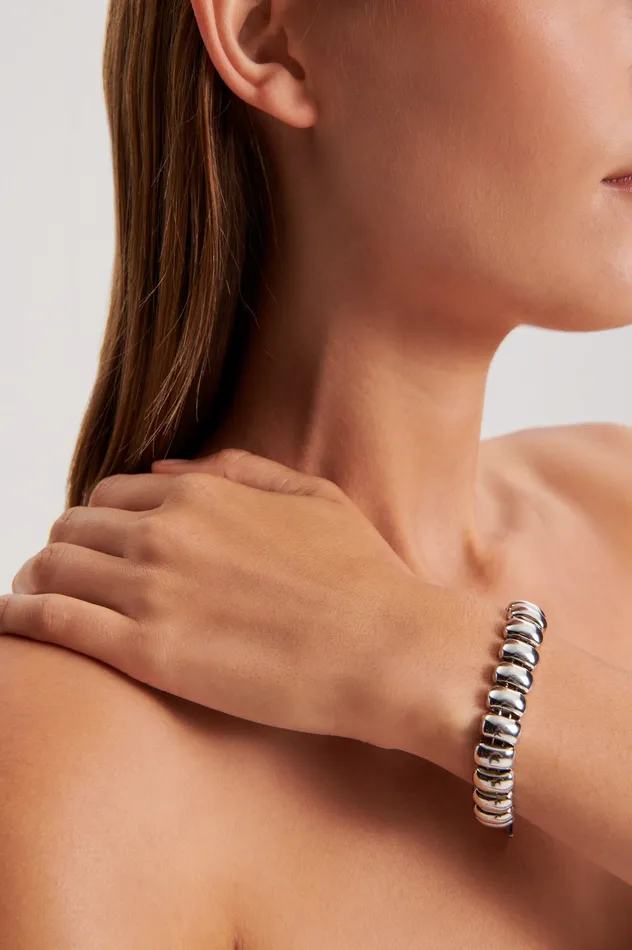 Scanlan Theodore BEETLE CHAIN BRACELET SILVER Women Jewelry