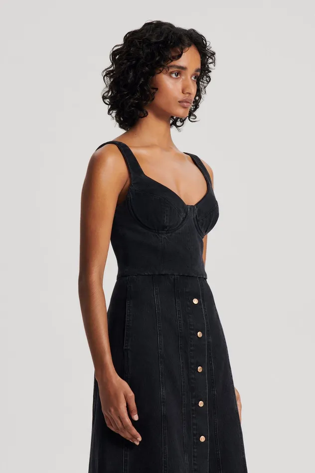 Scanlan Theodore Denim Women DENIM BRALETTE WASHEDBLACKG Scanlan Theodore Denim Women DENIM BRALETTE WASHEDBLACKG