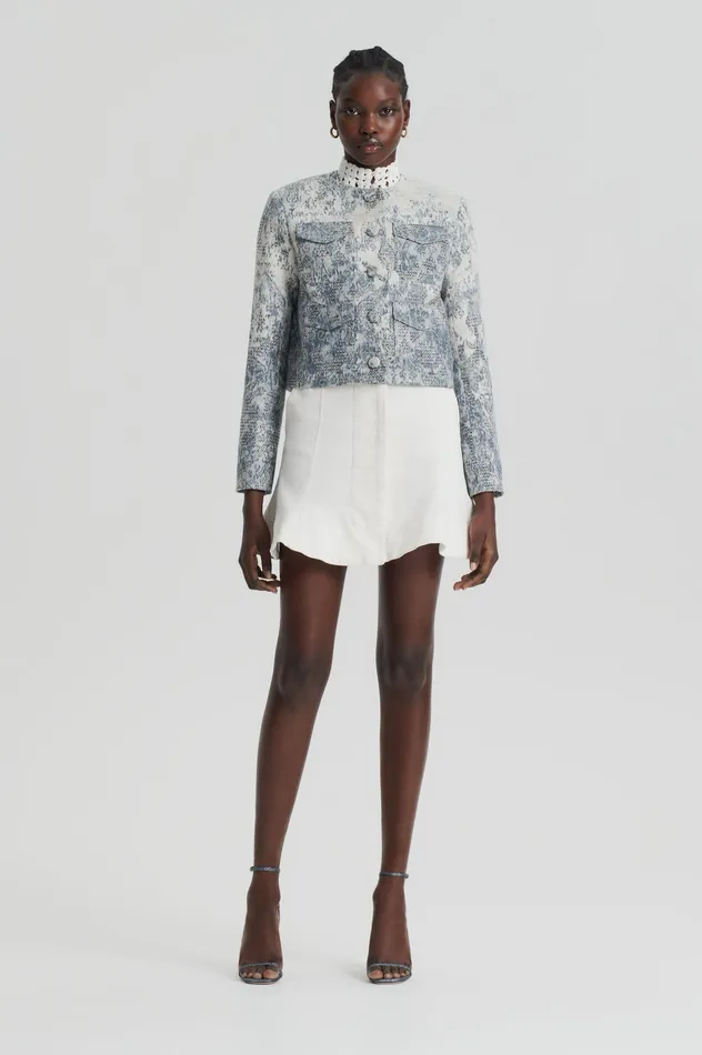 Scanlan Theodore Denim Women DENIM SKATER SKIRT NATURAL