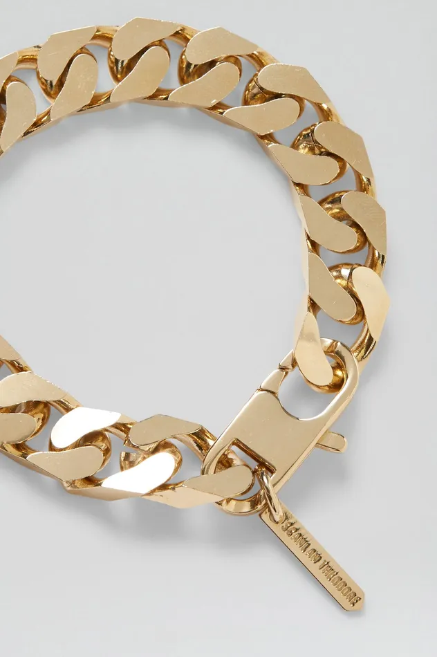 Scanlan Theodore Jewelry Women CHUNKY FLAT CHAIN BRACELET LIGHTGOLD Scanlan Theodore Jewelry Women CHUNKY FLAT CHAIN BRACELET LIGHTGOLD