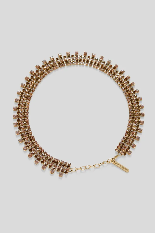 Scanlan Theodore OPAL STRASS CHOKER SMOKEDTOPAZ Women Jewelry