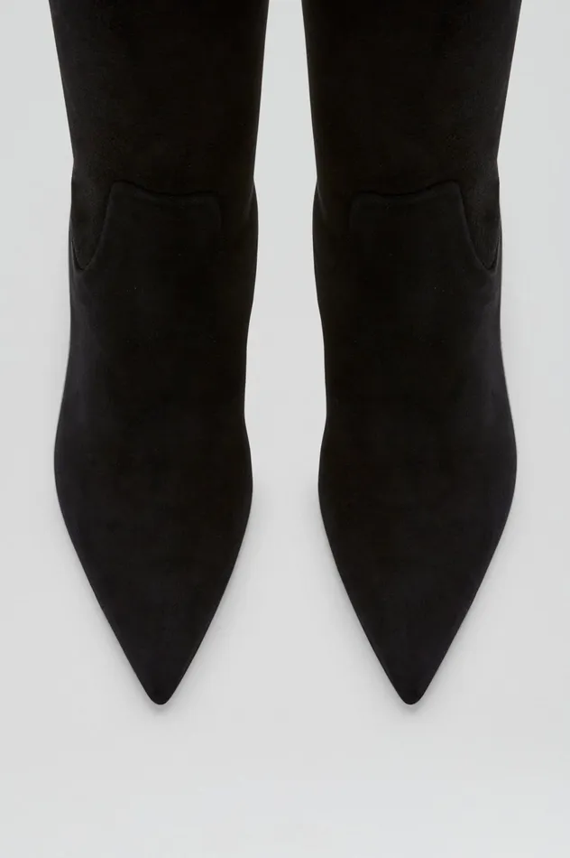 Scanlan Theodore Shoes Women STRETCH SUEDE OVER THE KNEE BOOT 85 BLACK Scanlan Theodore Shoes Women STRETCH SUEDE OVER THE KNEE BOOT 85 BLACK