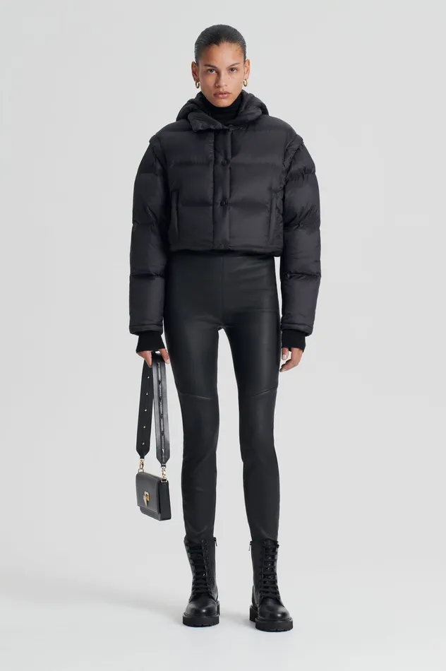 Scanlan Theodore STRETCH LEATHER LEGGING BLACK Women Leather