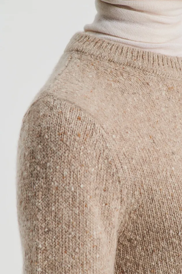 Scanlan Theodore Sweaters Women TWEED SWEATER TAUPE Scanlan Theodore Sweaters Women TWEED SWEATER TAUPE
