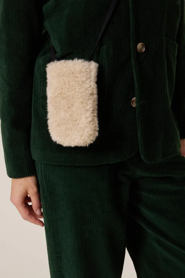 Scarves and Beanies Women Leon and Harper Ostende Pln Pouch Off White