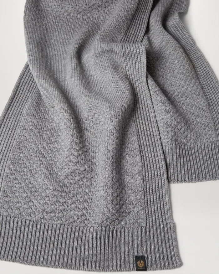 Scarves MenWomen Belstaff Sternway Scarf Medium Grey Heather Scarves MenWomen Belstaff Sternway Scarf Medium Grey Heather