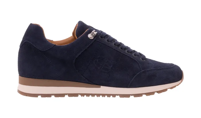 Seb 8211 Navy Suede Men Barker Shoes Mens Sneakers