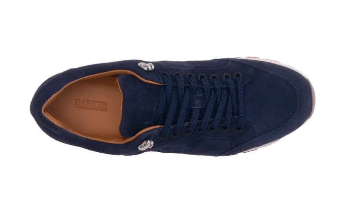 Seb 8211 Navy Suede Men Barker Shoes Mens Sneakers