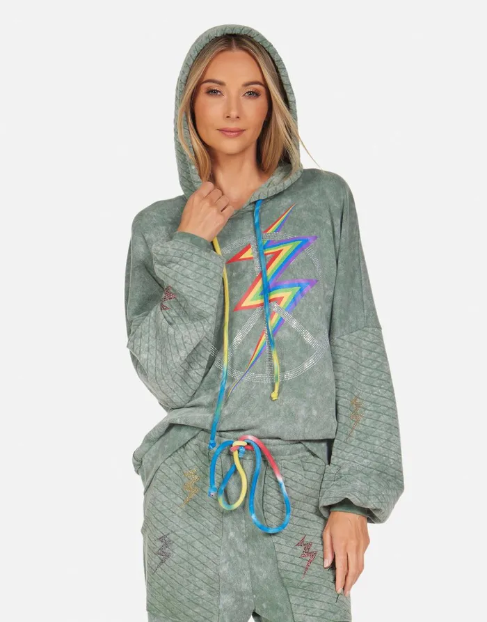 Serilda Crystal Lightning Peace Military Mineral Primary Tie Dye Women039s Lauren Moshi Hoodies